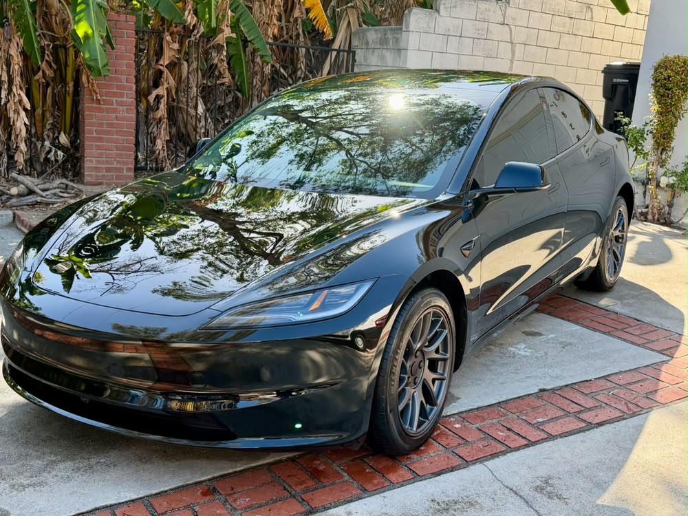Ceramic coated black Tesla