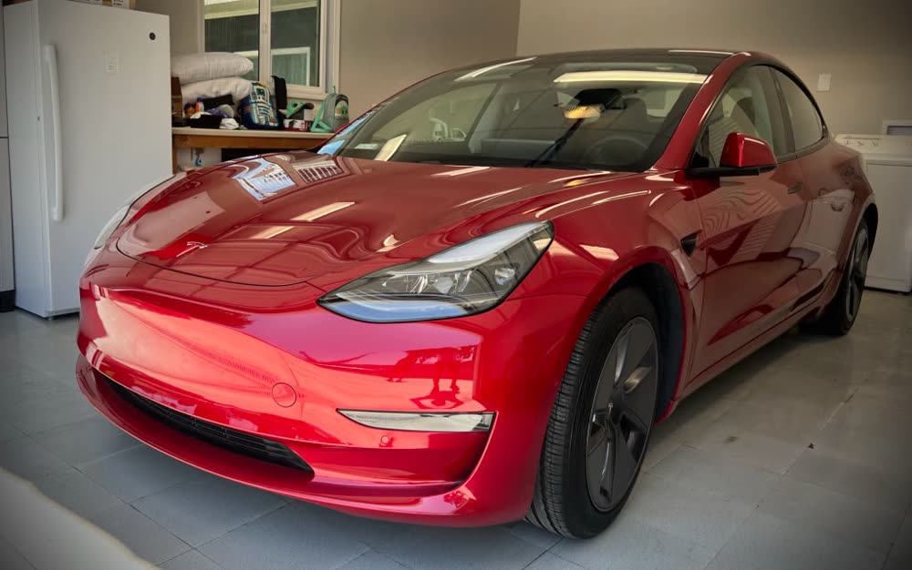 A car detailed in the customer’s own garage